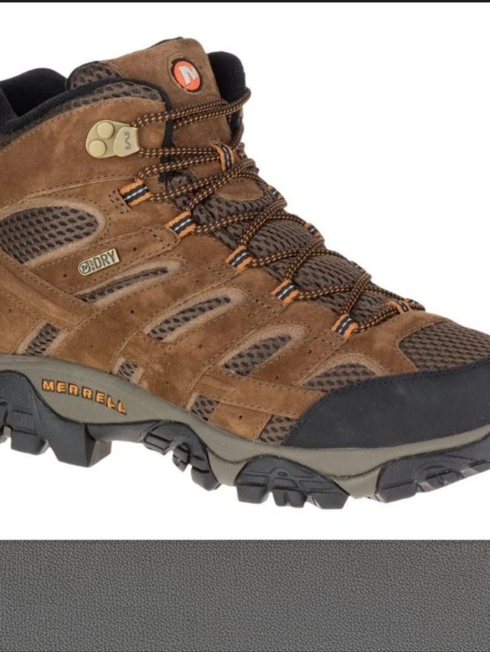 Merrell Earth Men's Size 11 Mid-Cut Moab 2 Vibram Sole Trail Hiking Boots J06051